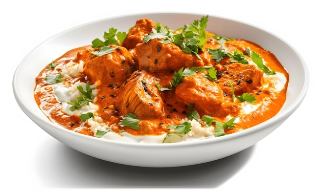 Photo butter chicken tikka masala is a mouthwatering and delicious dish generative ai