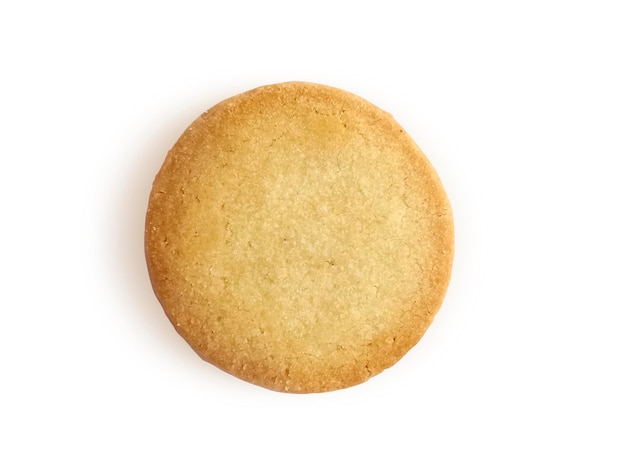 Butter cookies isolated on white background