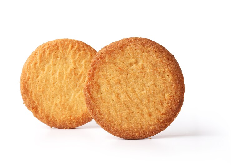 Photo butter cookies isolated on white background