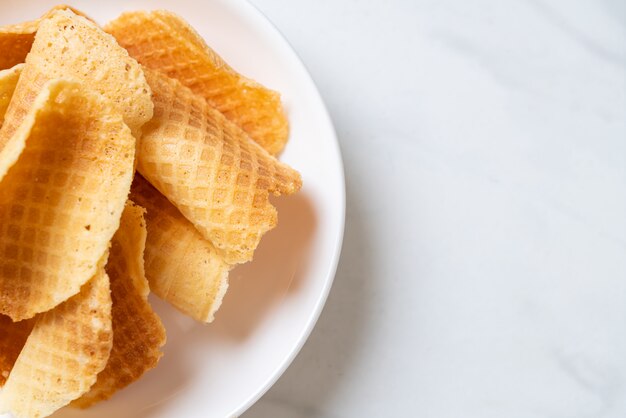 butter and milk crispy waffle