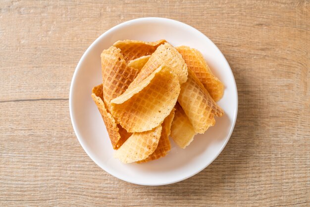 butter and milk crispy waffle