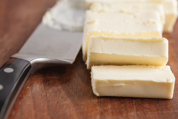 Butter with knife