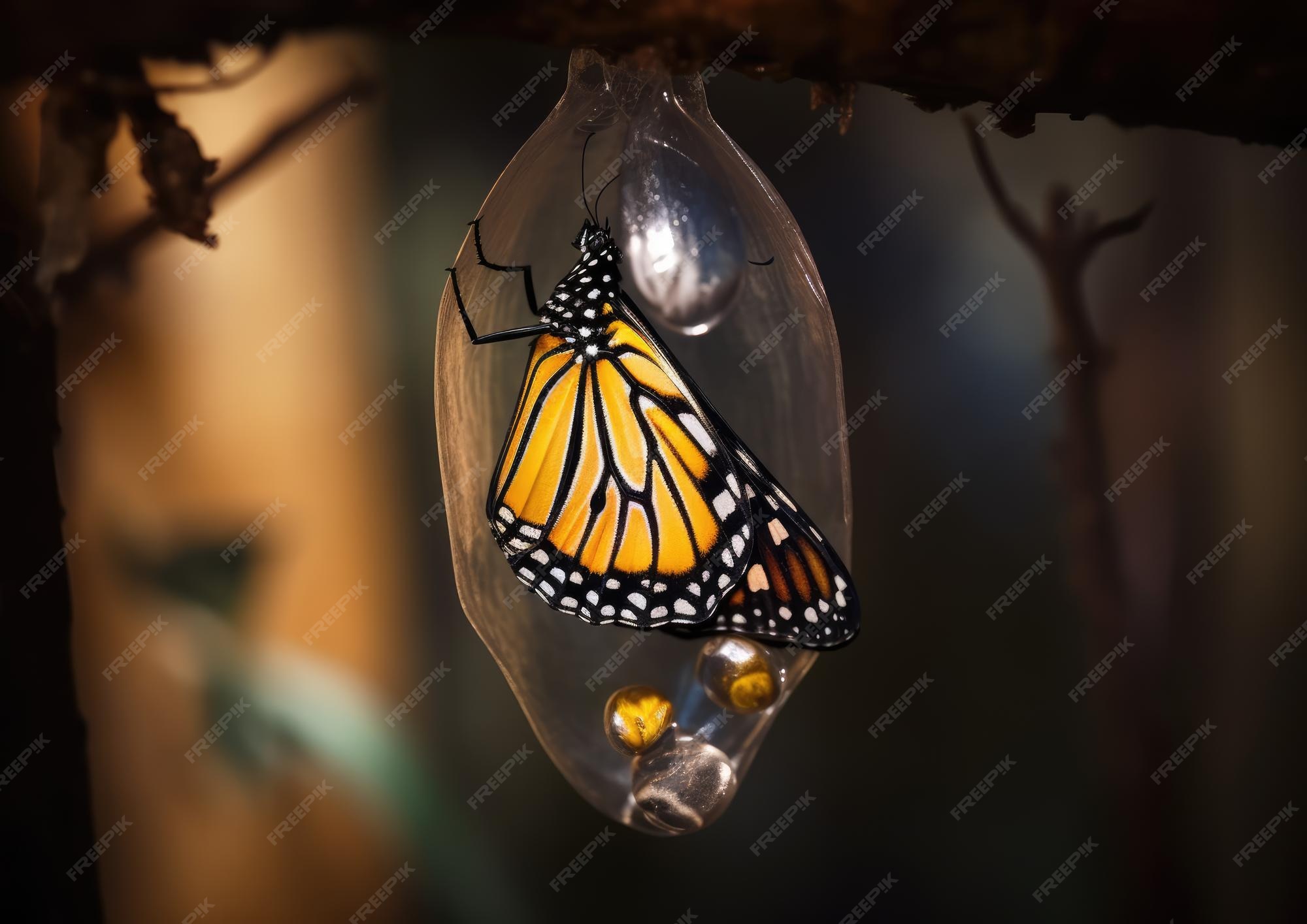 Butterfly Emerging From Cocoon Tattoo