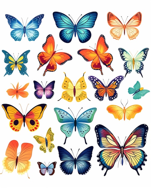 Butterflies Free Printable Coloring Pages Premium AI generated image Butterflies Free Printable Coloring Pages Premium AI generated image