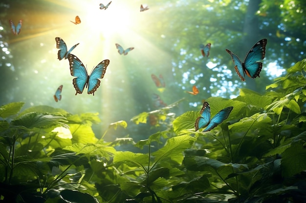 Butterflies in the Hymn of the Forest