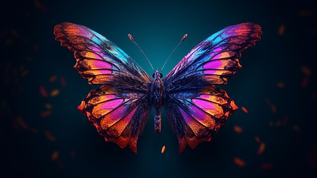 butterflies icon HD 8K wallpaper Stock Photographic Image