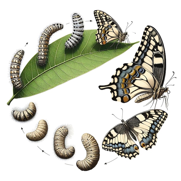 Photo butterflies and life cycle