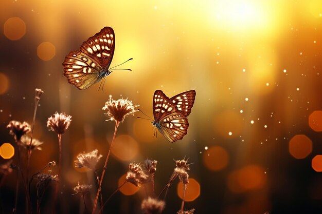 Butterflies in the Reverie of the Sun