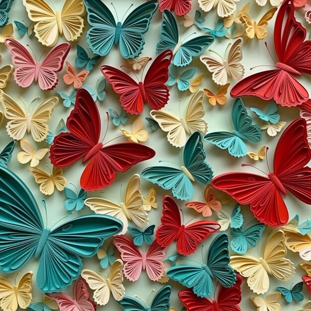 Premium AI Image Butterfly Background