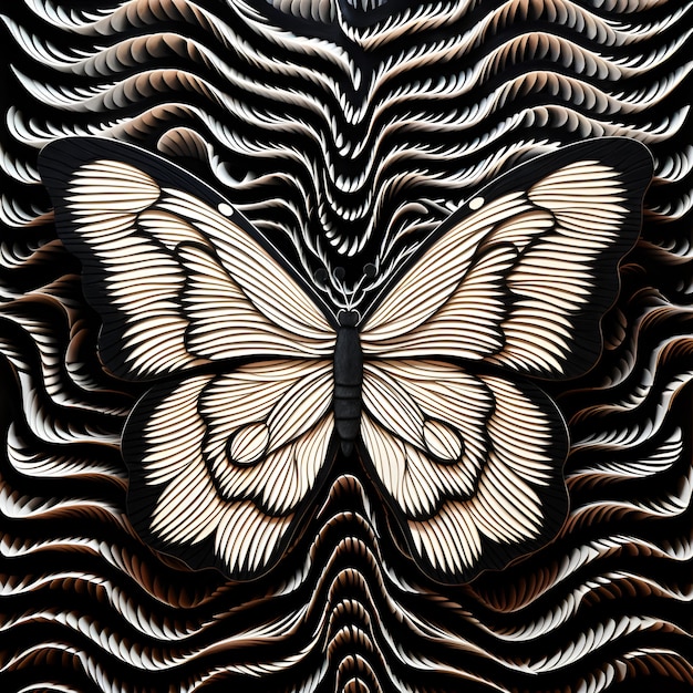 Butterfly computer block graphic