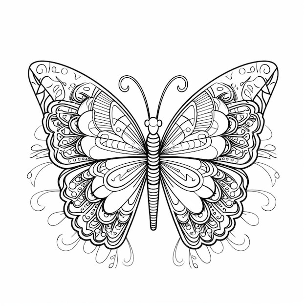 a butterfly drawing with the word la casa on it