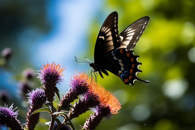 Элегантность бабочки в полете бабочки фотографии