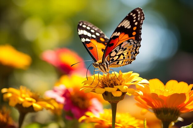 Butterfly Feeding on Nectar