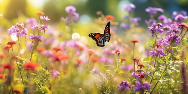 꽃 위의 나비: 은 배경으로 해바라기 위에 있는 군주 나비의 이미지, 꽃 위에 있는 나비 날개의 가장 아름다운 사진