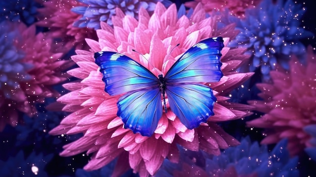 Butterfly on a flower wallpapers and images