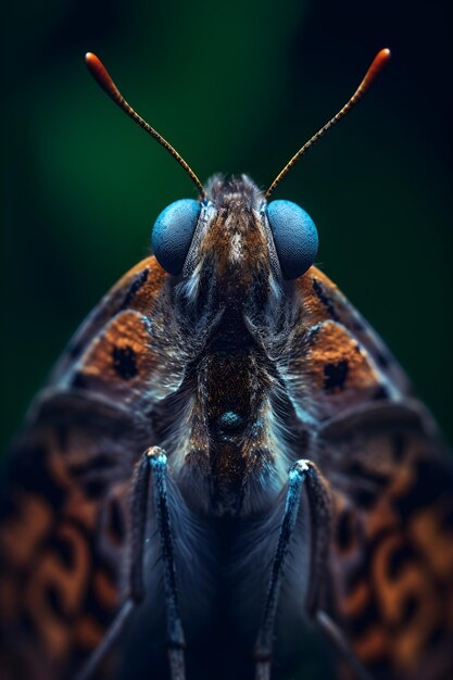 Photo butterfly in flower