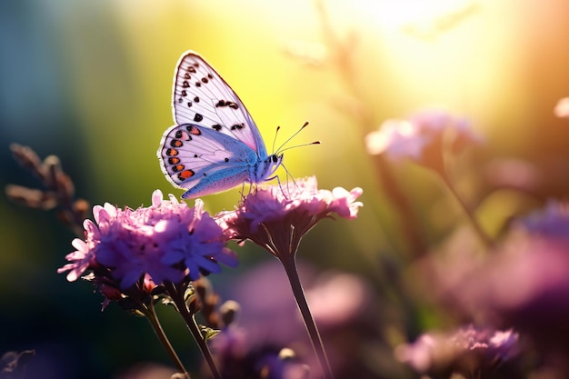 a butterfly on a flower