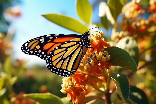 a butterfly on a flower