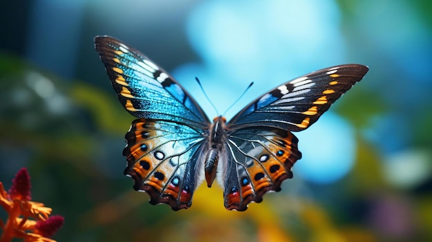 a butterfly on a flower