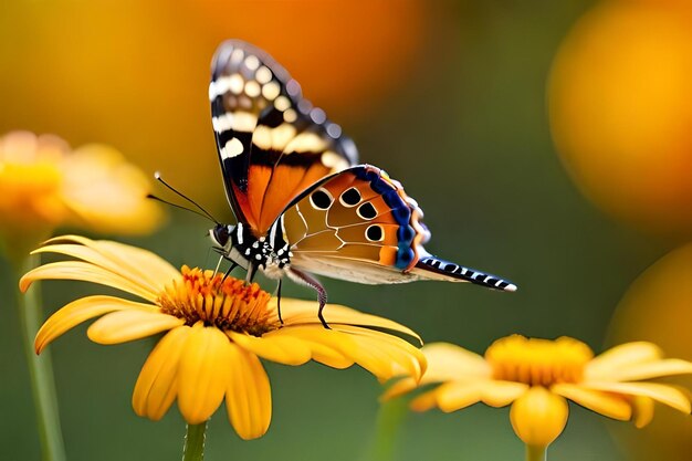 A butterfly on a flower