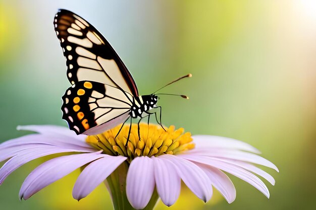 A butterfly on a flower