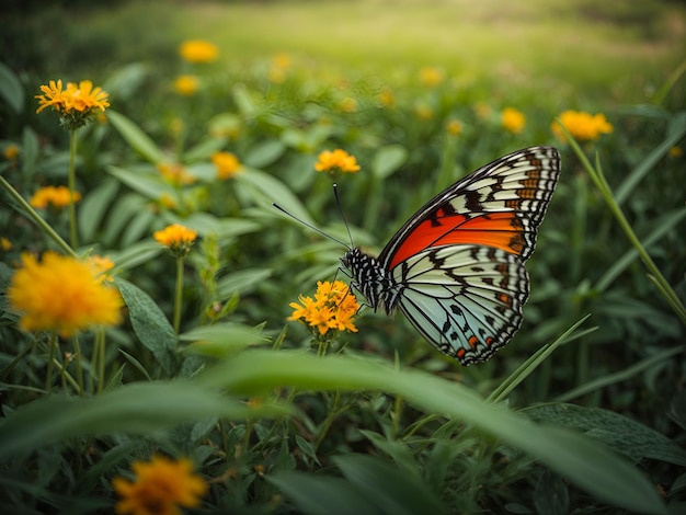 butterfly on the grass