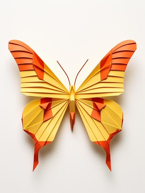 a butterfly made by a paper cutter