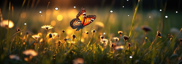 butterfly on nature background