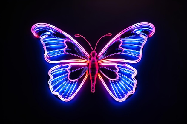 Photo butterfly neon sign