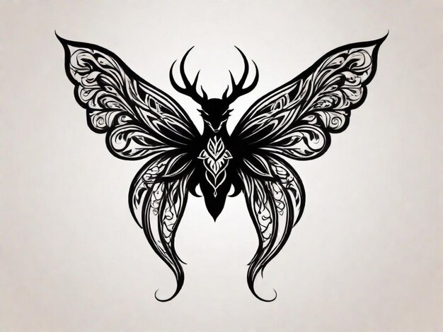 Butterfly outline vectors butterfly logo tatoo design