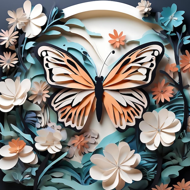 Butterfly Paper Cutout