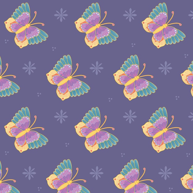 Photo butterfly pattern design free vector