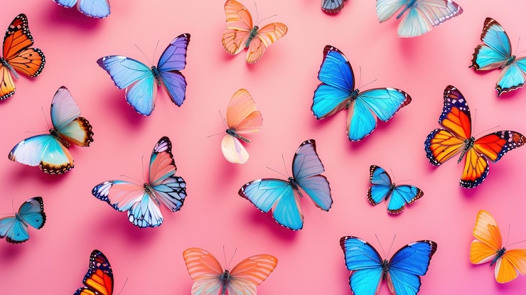 Photo butterfly pattern