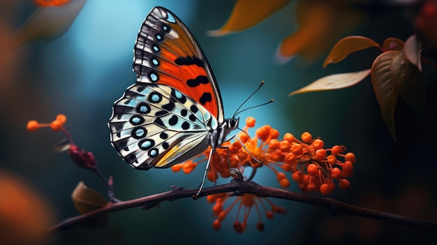 Butterfly Perched on Blossom