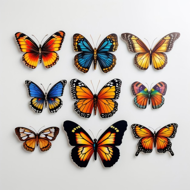 自然愛好家のための美しい瞬間とエレガントな雰囲気が詰まった蝶の写真アルバム