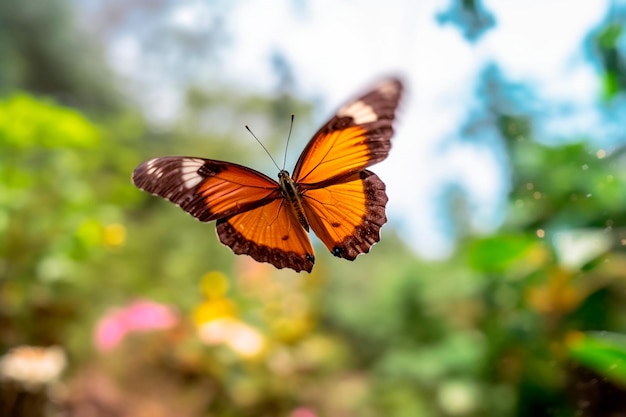 butterfly photo in the foliage