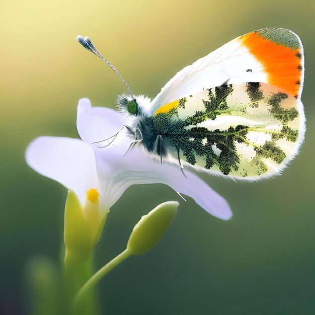 Butterfly picture close up bokeh effect