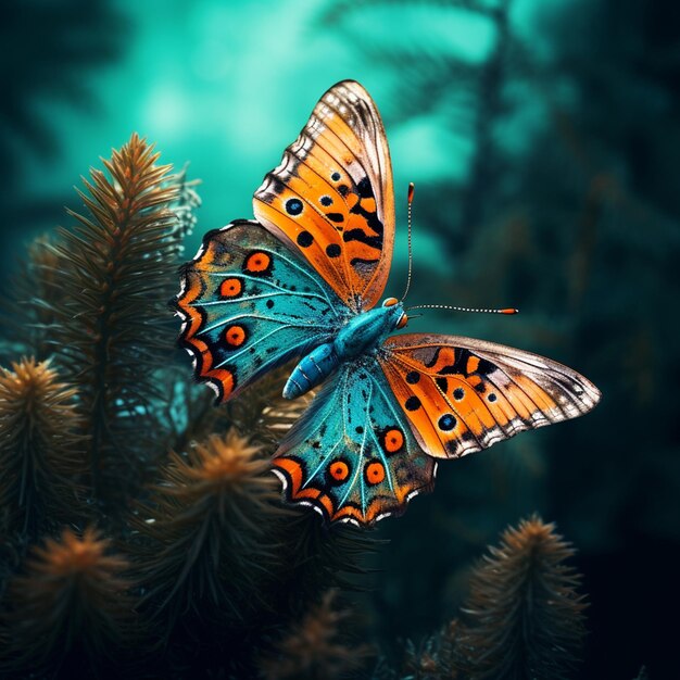 butterfly realistic background