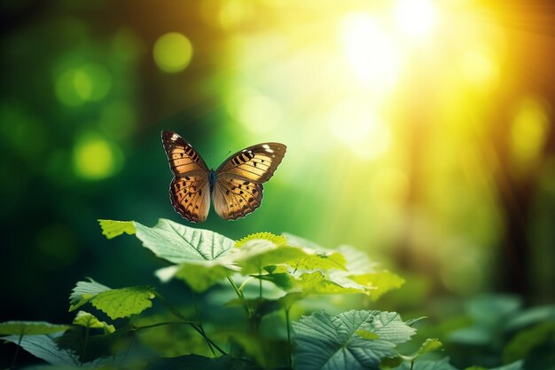 Butterfly in the Summer Sun