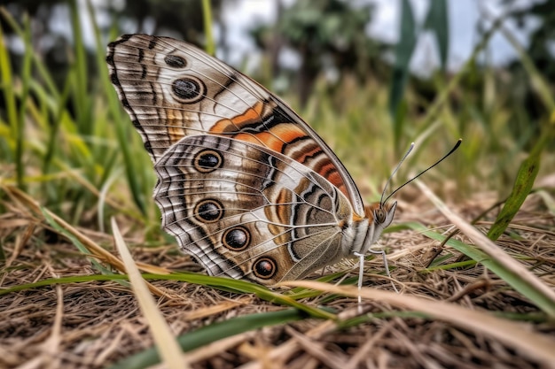 The butterfly Symbrenthia lilaea is referred to as the common jester