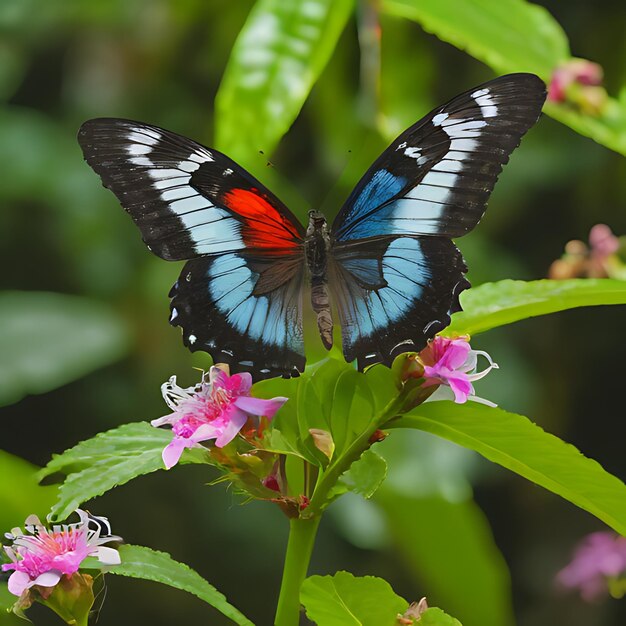 a butterfly that is on a flower