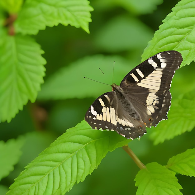 Photo a butterfly that is on a leaf