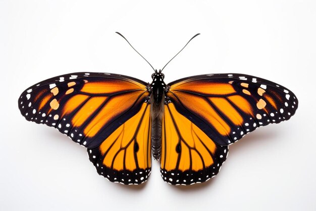 Photo a butterfly that is orange and black