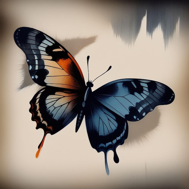 Butterfly very beautiful girl women calligraphic