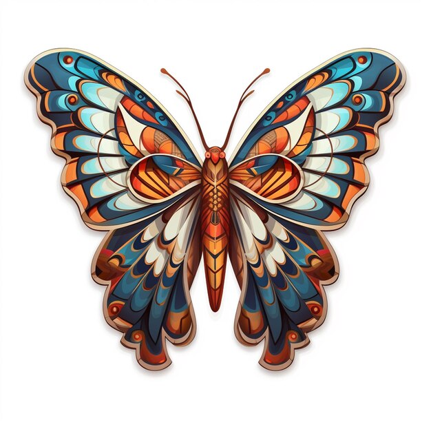 Premium AI Image Butterfly wall art photograph butterfly on a