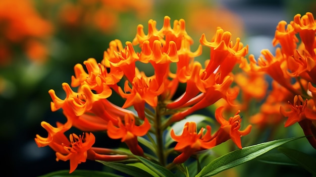 Butterfly Weed flower Realistic bloom AI Generated image