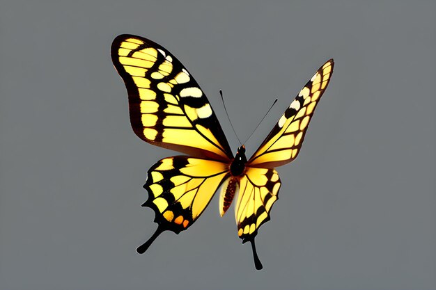 Photo butterfly on a white background