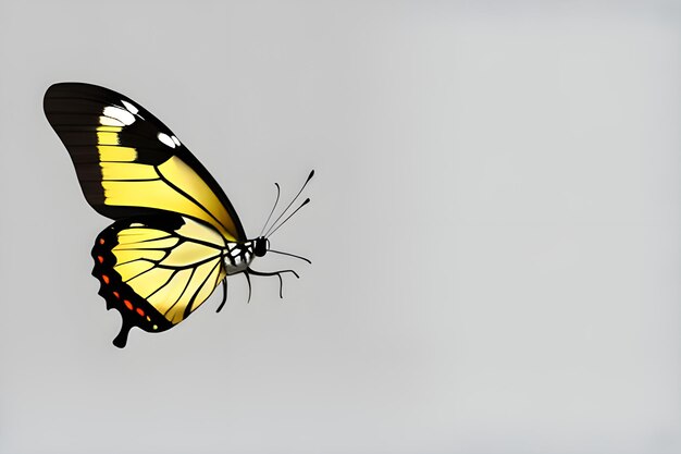 Photo butterfly on a white background