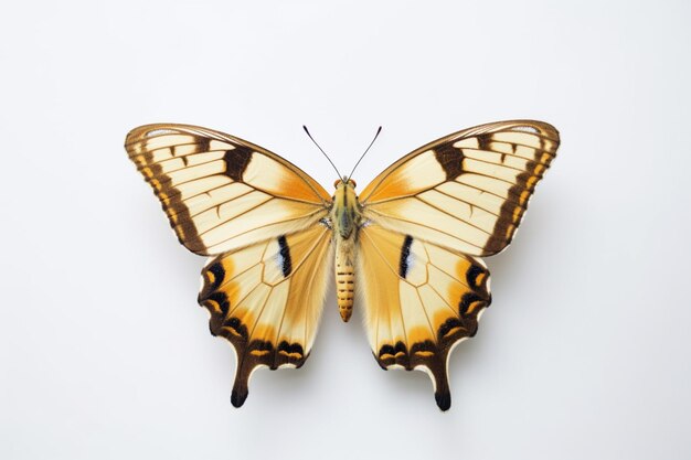 A butterfly on a white background