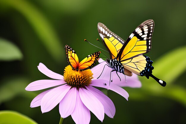 butterfly with gradient filled wings